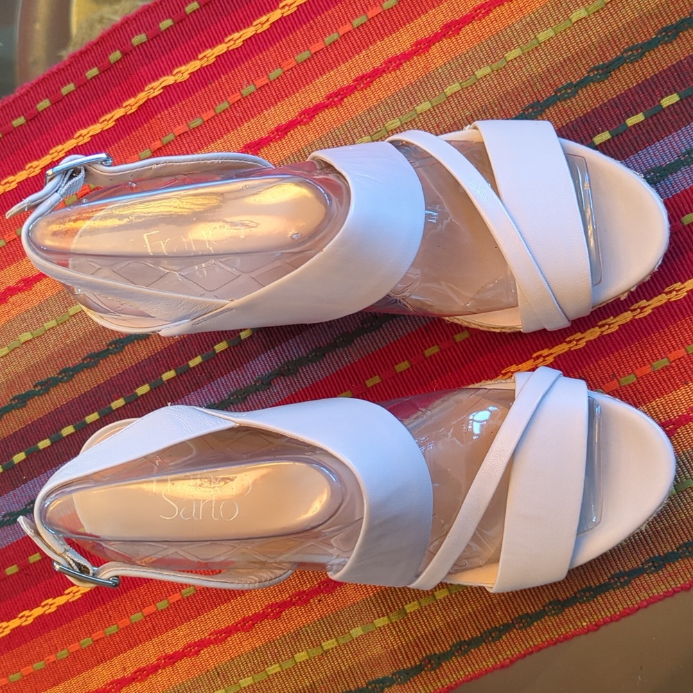 Franco Sarto Cream Wedges. Size 8.
